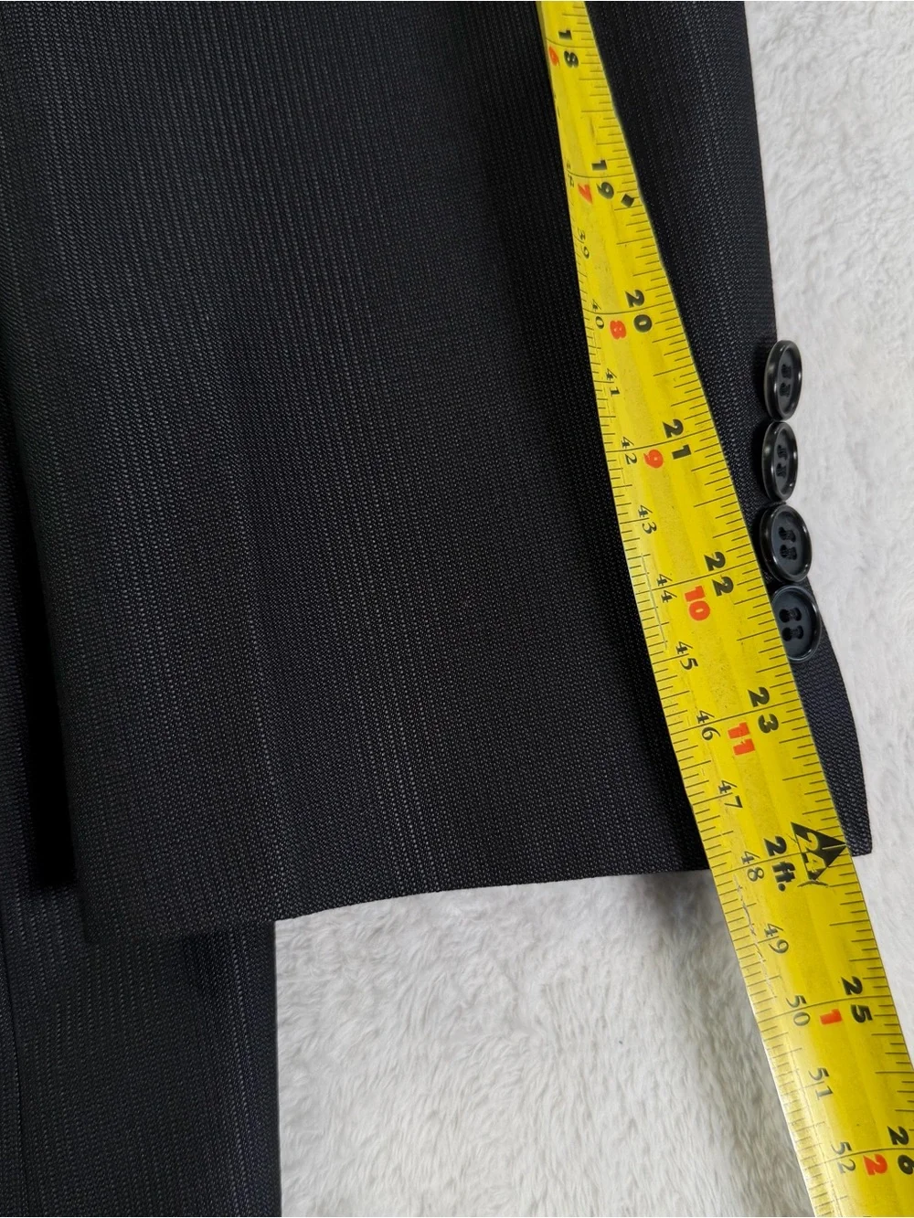 Louis Philippe Ultra Fit 2-Piece Suit 40R 34x32 Black